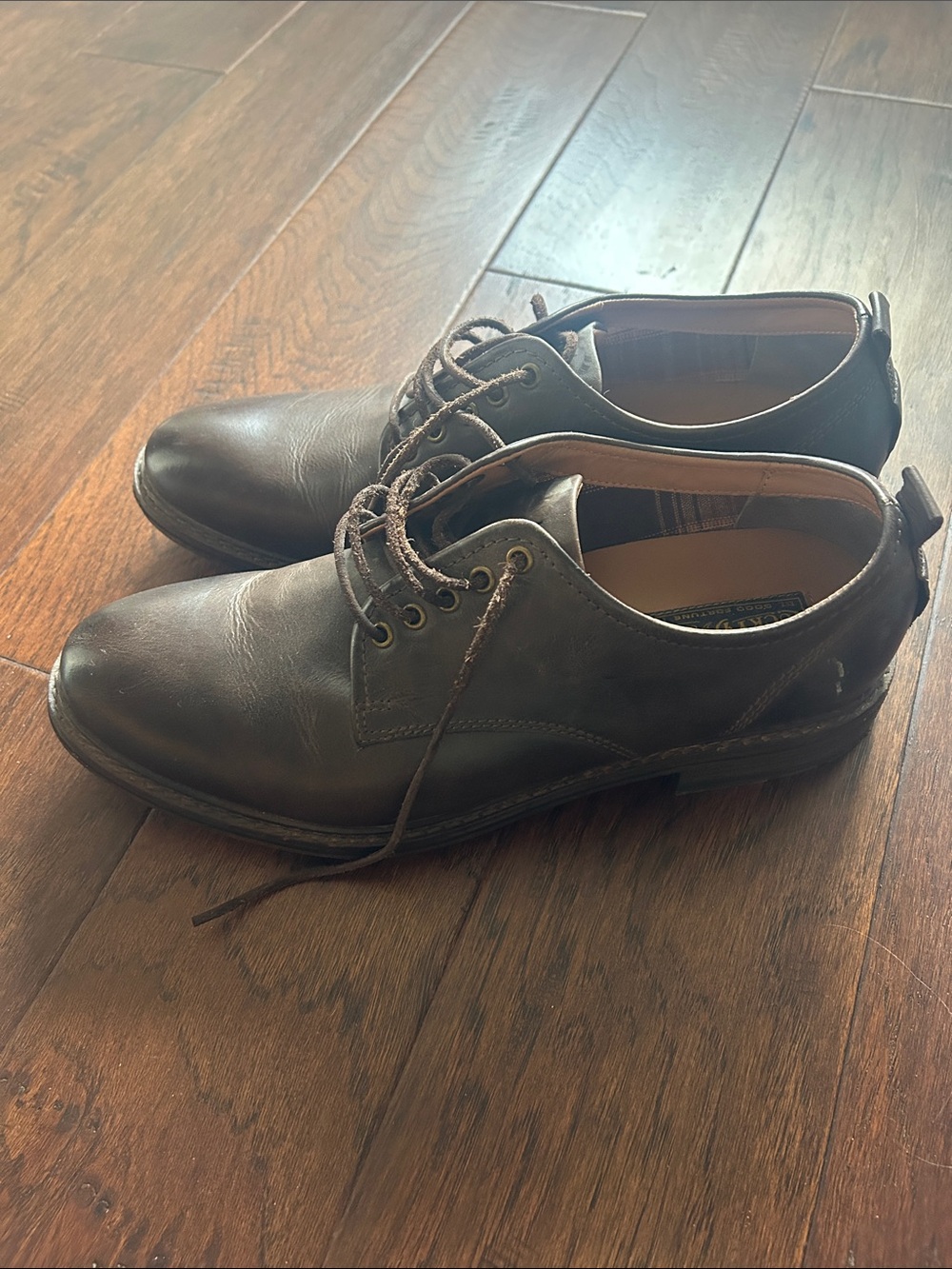 Lucky Brand Brown Leather Men’s Shoes - Unworn and Excellent Condition - Picture 2 of 10